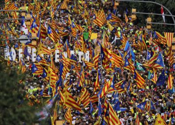 O independentismo transborda em Barcelona