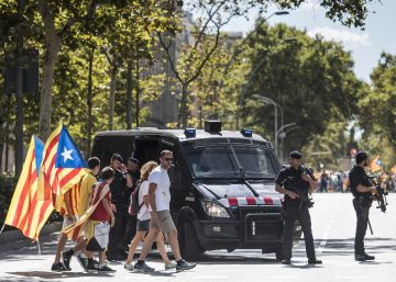Una manifestación blindada