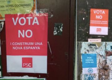 Una campanya falsa insta a votar ‘no’ en nom del PSC, Ciutadans i el PP