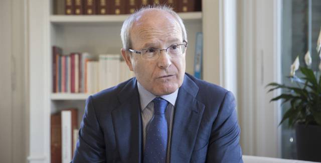 José Montilla, durant l'entrevista, dimecres passat.