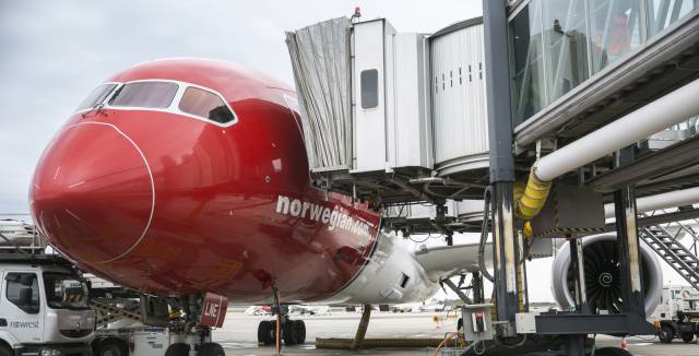 Inauguració del primer vol de Barcelona a Los Angeles de Norwegian.