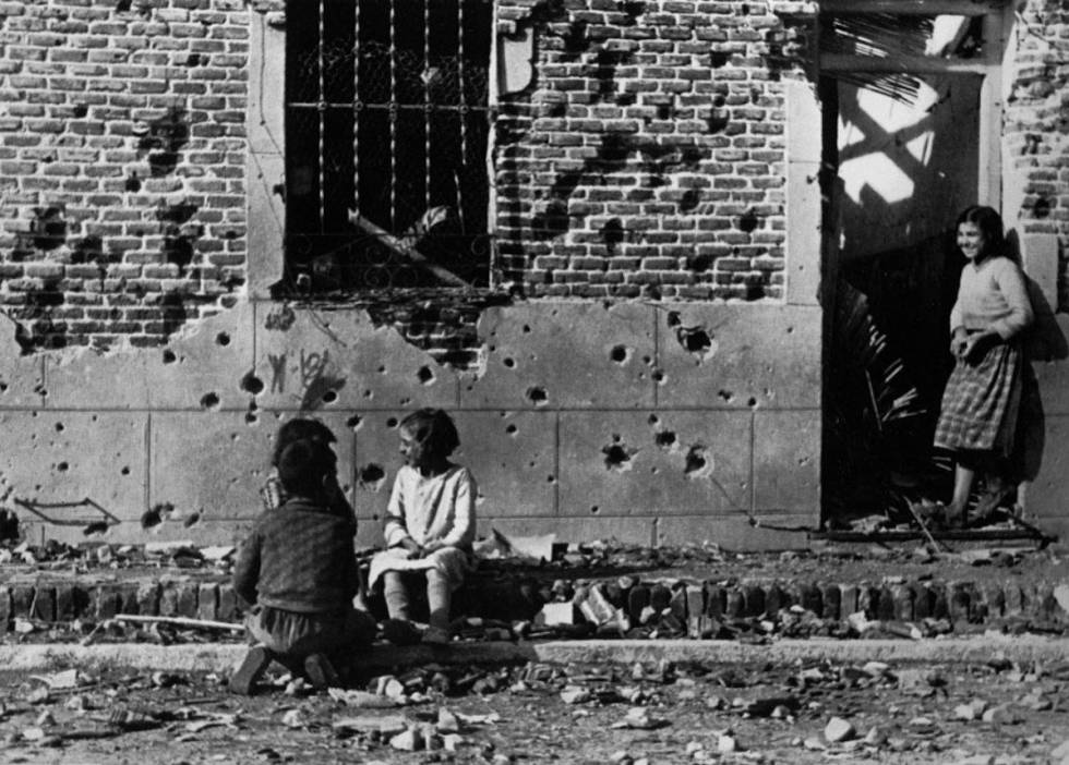 La casa fotografiada en 1936.