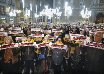 3.500 persones es concentren a Barcelona per la llibertat de Junqueras, Forn i ‘els Jordis’