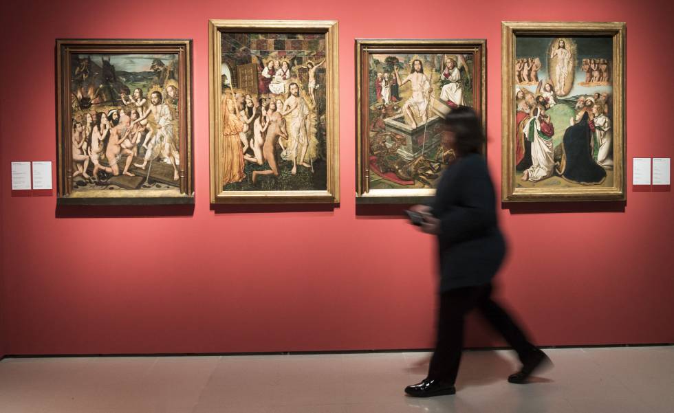 Les quatre obres de Bartolomé Bermejo que a partir d'ara es poden veure juntes al MNAC.
