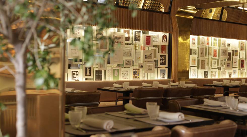 Salón de Taberna Pedraza, un proyecto del interiorista Lázaro RosaViolán.