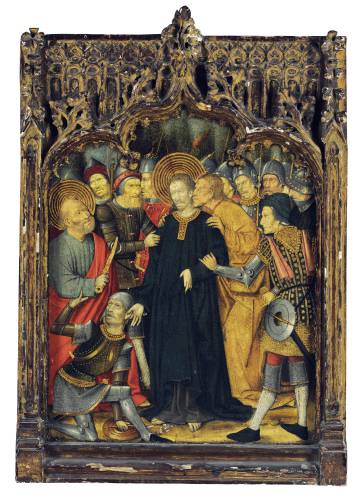 'Beso de Judas', del Maestro de San Jorge y la princesa. Colección privada.