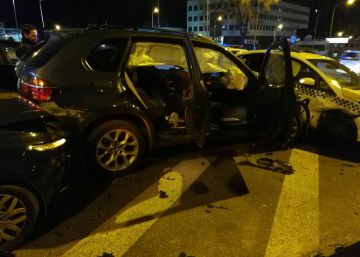 Un alunizaje en la ‘milla de oro’ acaba con un choque múltiple en el Pirulí