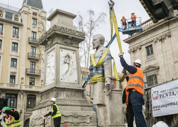 Barcelona retira l’estàtua d’Antonio López