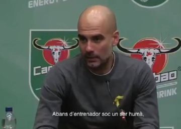 El independentismo agradece a Guardiola su apoyo a los políticos presos