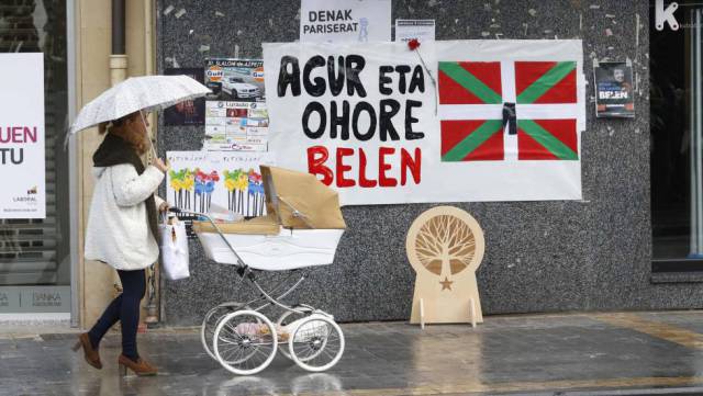 Un cartel en Lazkao recuerda a González Peñalba.