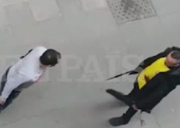Baralla a cops de matxet en ple carrer amb dos detinguts a Barcelona