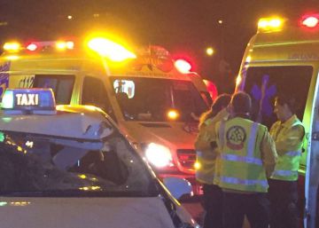 Muere un hombre tras ser atropellado por un taxi en la M-40 de Madrid