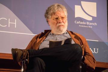 Joaquín Estefanía, en la mesa redonda sobre cine y economía. Fundación Cañada Blanch