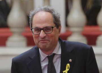 Artadi, Torra y Pujol este viernes en el Parlament.