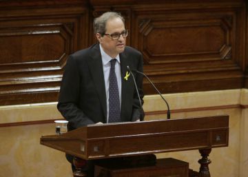 Quim Torra promete “trabajar sin descanso” para lograr “la república catalana”