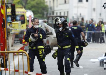 Recuperado uno de los dos cuerpos sepultados en el edificio en obras de Madrid