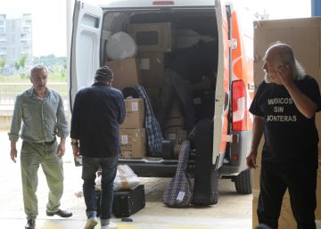 Una tonelada de instrumentos de Vitoria para las escuelas de Siria