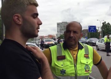 Un joven reanima a un hombre que sufrió un infarto mientras conducía en Madrid y le salva la vida