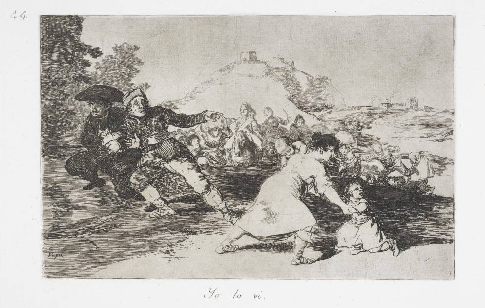Uns dels 82 desastres de la guerra de Goya.