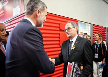 Torra asiste con el Rey a los Juegos Mediterráneos tras escenificar la ruptura