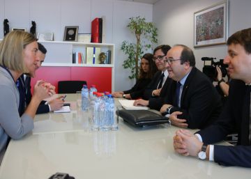 Iceta exhibeix contactes a Brussel·les i carrega contra un nou referèndum il·legal: “Un altre 1-O seria un disbarat”