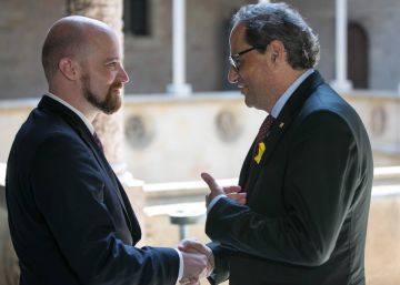 El independentismo recibe con honores a su aliado lapón