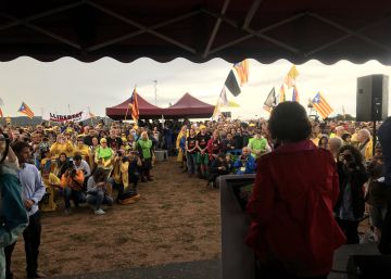 L’independentisme converteix el seu 17-A alternatiu en un míting a favor dels presos