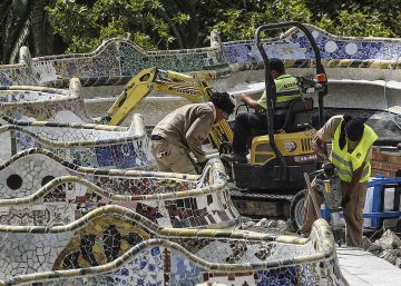Les obres arriben a la zona noble del Park Güell
