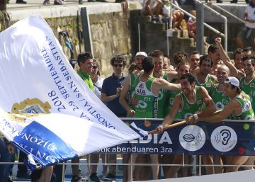 Hondarribia gana la Bandera de La Concha por menos de un segundo