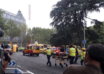 Un muerto y al menos siete heridos en un derrumbe en las obras del hotel Ritz