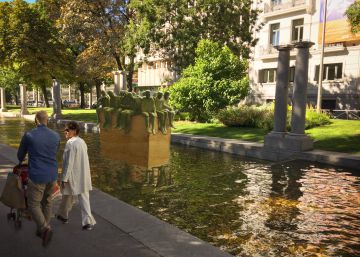 Madrid instalará en Recoletos la estatua de los refugiados