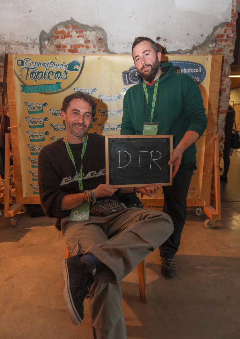 Jesús Muñoz y Gustavo Fernández, organizadores del taller Estrategias antirumores en barrios de Madrid.