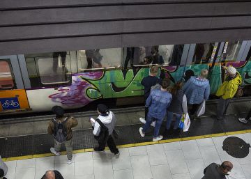 Els grafitis tenyeixen el 87% dels trens de Rodalies