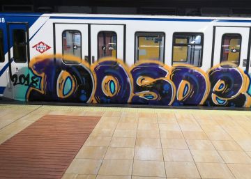 Detenidos otros tres grafiteros por pintar varios trenes de Metro de Madrid