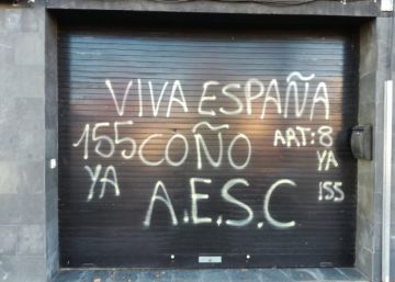 Sedes de En Comú, ERC, PDeCat y ANC de varias localidades, atacadas la noche del 20-N