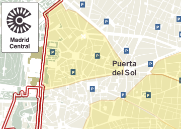 Este es el mapa de Madrid Central