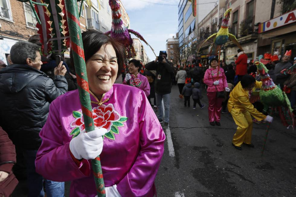 Celebración del Año Nuevo chino en Usera.