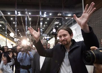 Un grupo de ultras intenta boicotear un acto de Pablo Iglesias en Barcelona