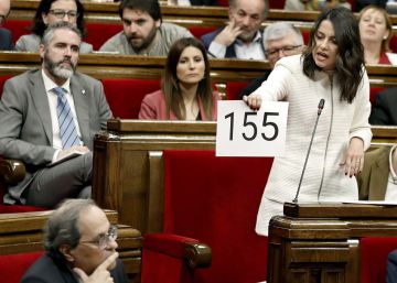 Bronco debate en el Parlament entre Arrimadas y Torra ante la amenaza del 155