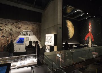 A la Luna con Tintín y Armstrong