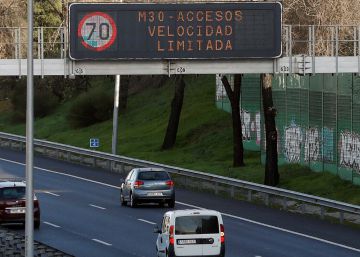 Madrid mantiene las restricciones de velocidad por contaminación