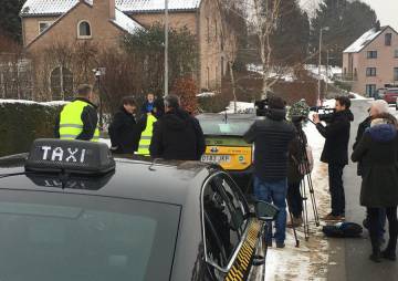 Puigdemont rebent quatre taxistes.