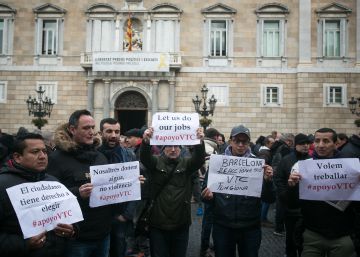 Els conductors de VTC deixen la protesta a la Diagonal per “preparar els acomiadaments”