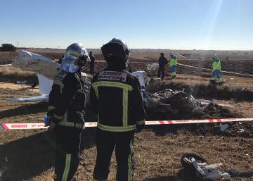 Una instructora y su alumno mueren en el accidente de una avioneta en Quijorna