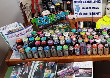 Detenidos 18 grafiteros por hacer numerosas pintadas en el metro de Madrid