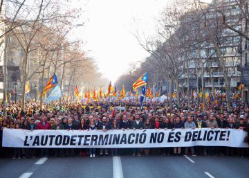 El independentismo sale a la calle en Barcelona contra el juicio del ‘procés’