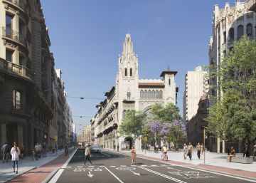 La Via Laietana perdrà trànsit per eixamplar voreres i tenir carril bici