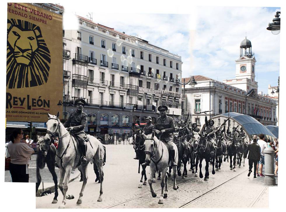 Una de las obras expuestas en la exposición 'Madrid, qué bien resistes'.