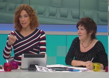 La presentadora Helena García Melero i l'escriptora Empar Moliner, al programa 'Tot és Mou'.