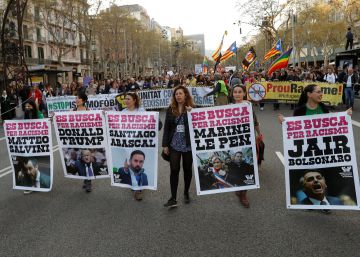 Más de 3.500 personas se manifiestan contra el racismo en Barcelona